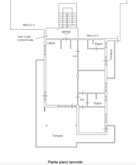 Planimetria attico